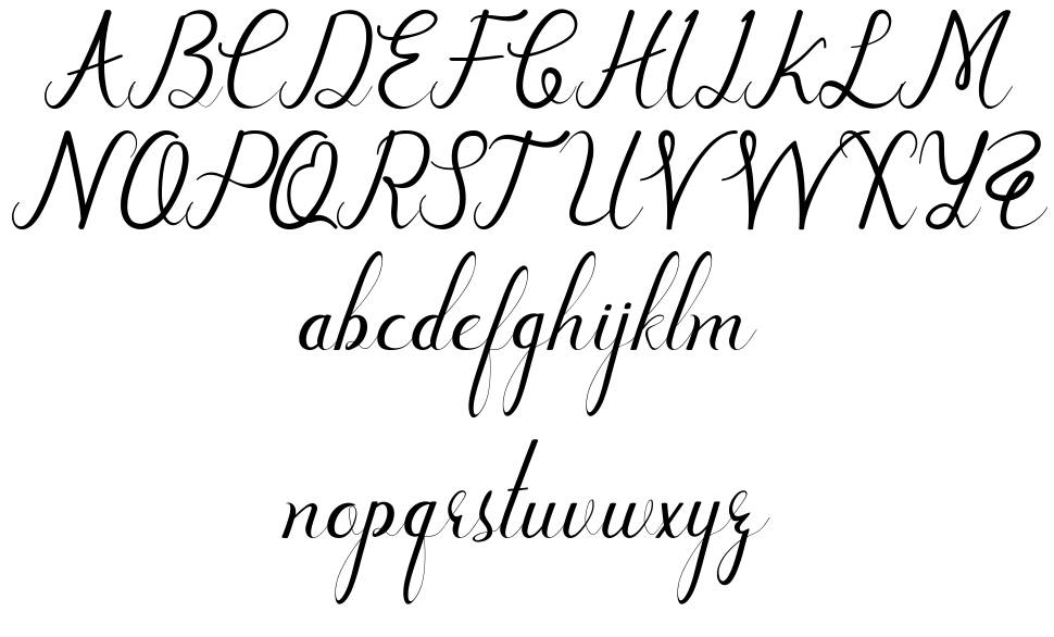 New Lettering font specimens