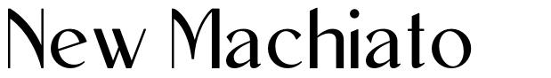 New Machiato font