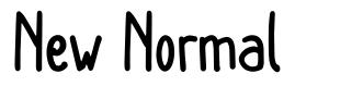 New Normal font