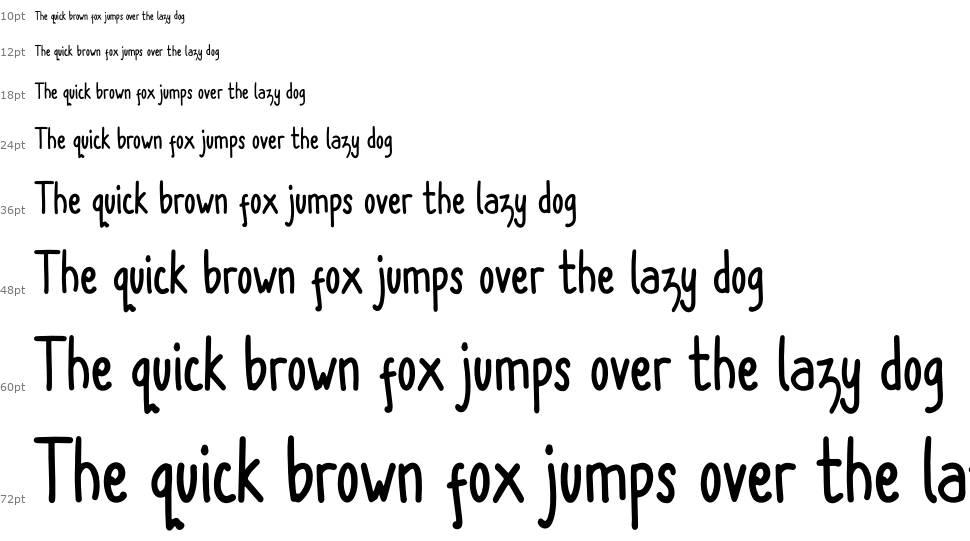 New Normal font Waterfall