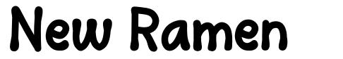New Ramen フォント