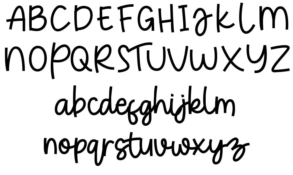 New Rocket Script font specimens