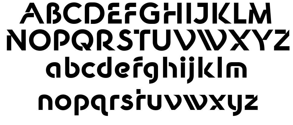 New Shape font specimens
