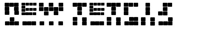 New Tetris шрифт