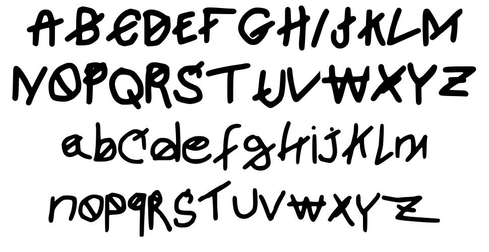 Newjosh font Örnekler