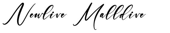 Newlive Malldive schriftart