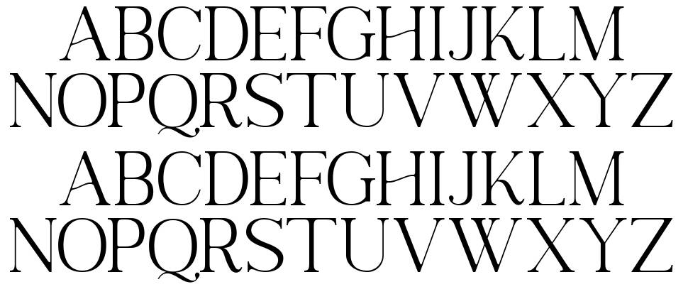 Next Southerland Script font specimens