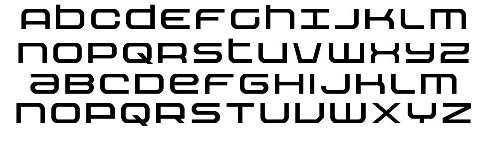 Nextwave font specimens