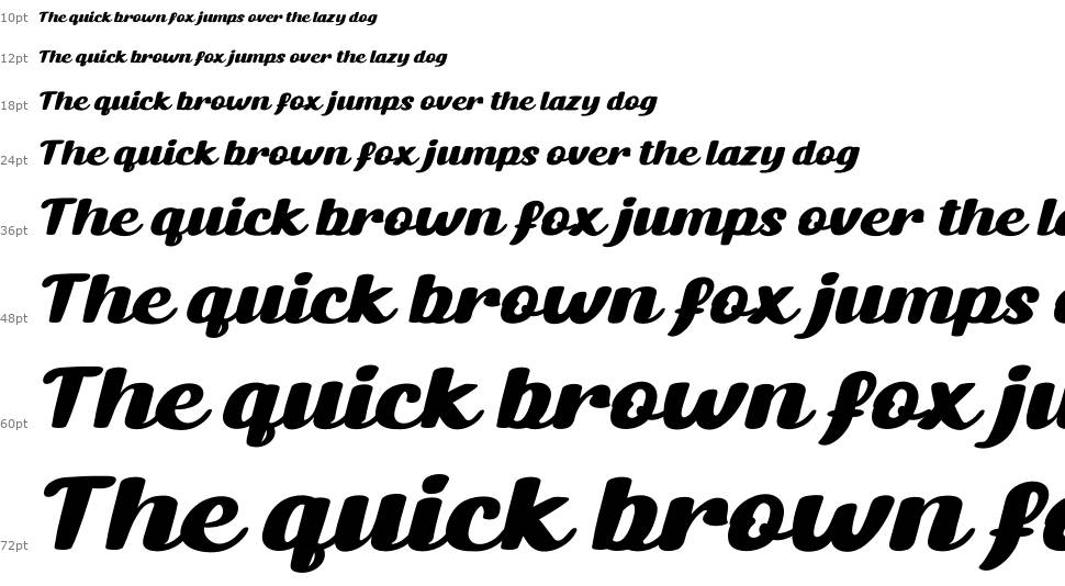 Nicky Script font Waterfall