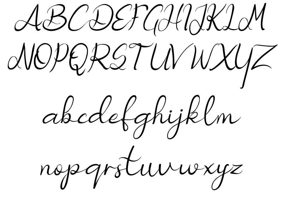 Nicollia font specimens