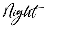 Night font