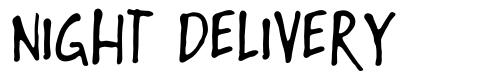 Night Delivery font