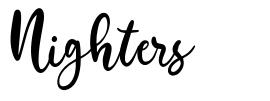 Nighters font