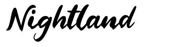 Nightland шрифт