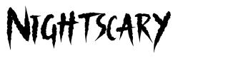 Nightscary шрифт