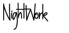 NightWork schriftart