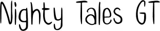 Nighty Tales GT font