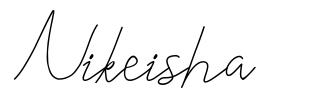Nikeisha шрифт