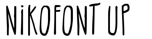 NikoFont Up font