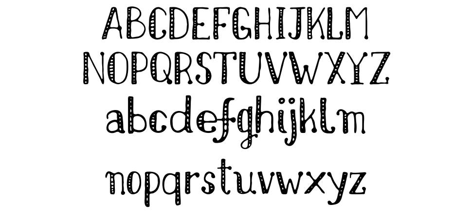 Nikolaidis Hand font Örnekler