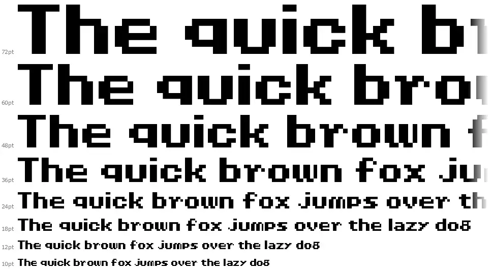 Nineteen Eighty Sevenfont waterfall