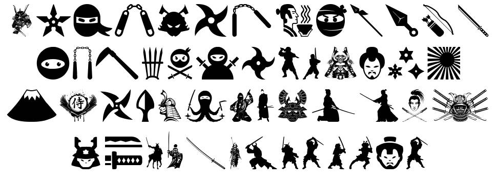 Ninja and Samurai font