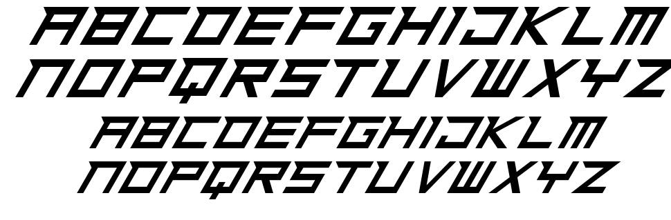 Ninja Rush font specimens