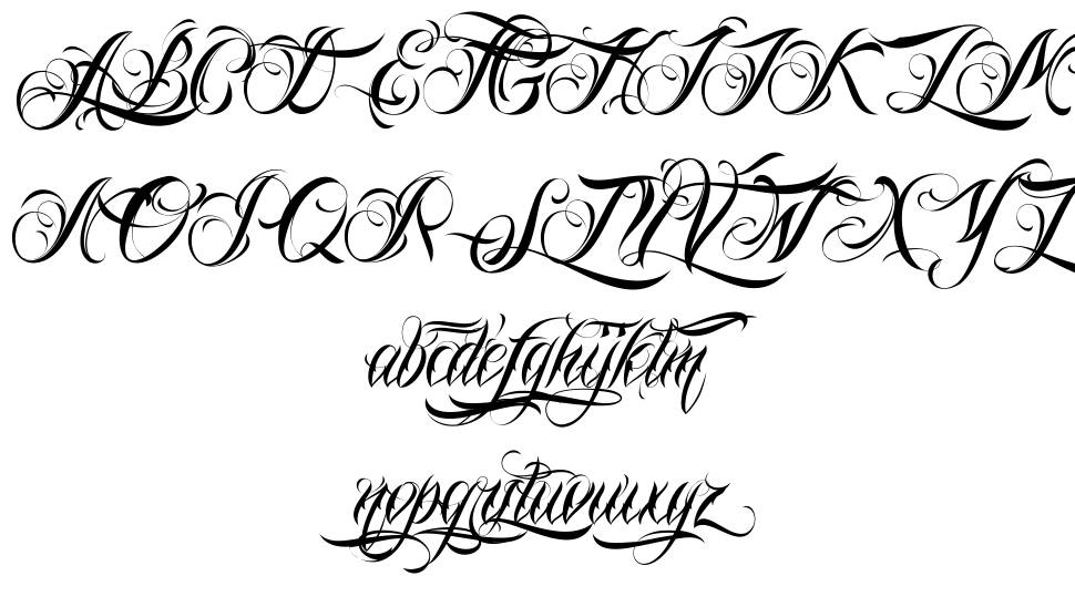 Nino Script font specimens
