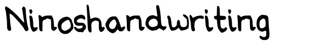 Ninoshandwriting шрифт