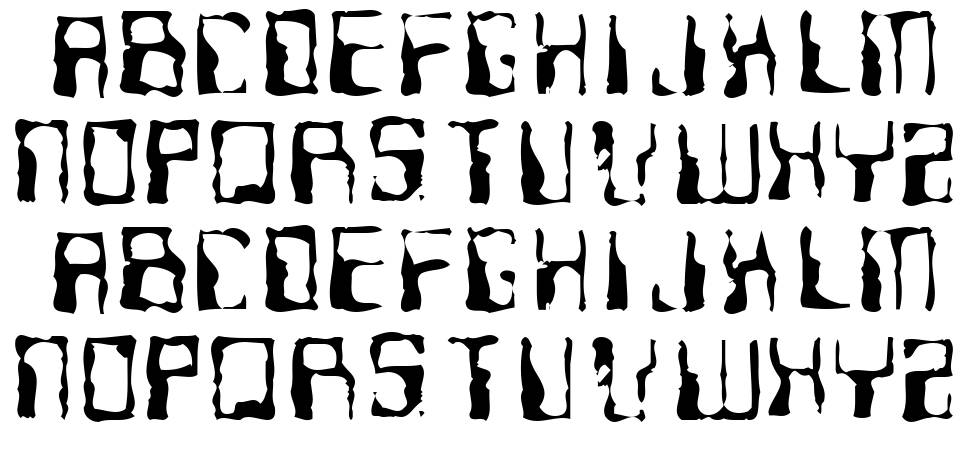 Ninteen 77 フォント 標本