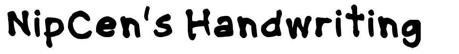 NipCen's Handwriting font