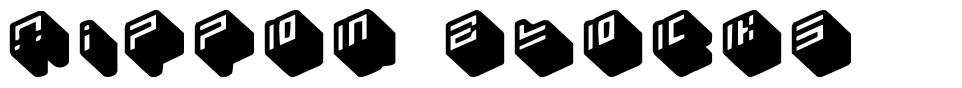 Nippon Blocks шрифт