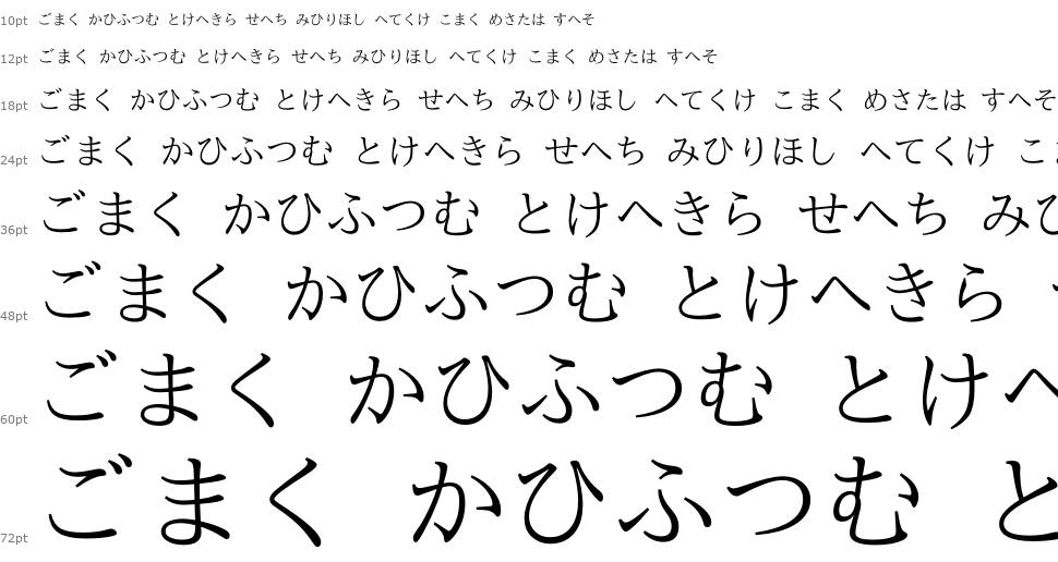 Nipponica písmo Vodopád