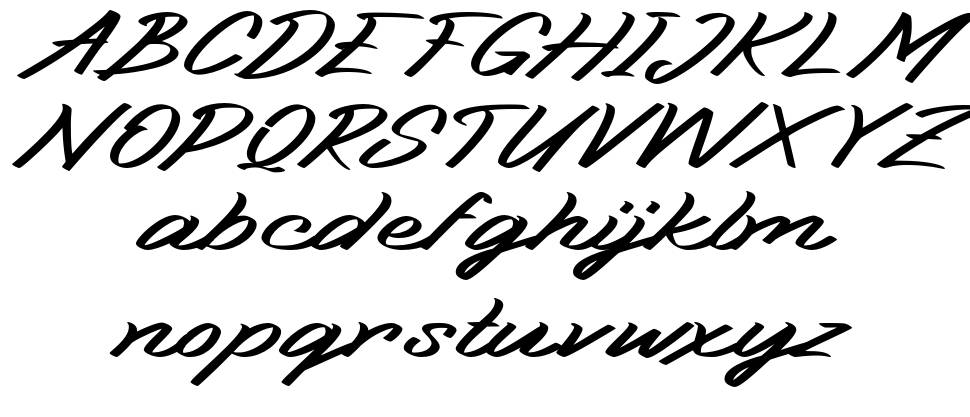 Nitecity font specimens