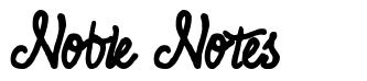 Noble Notes font