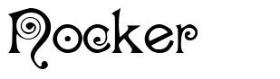 Nocker шрифт