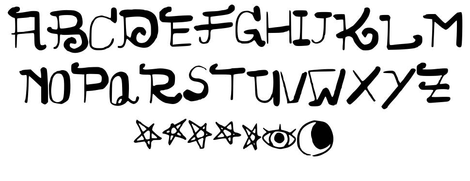 Nocturne font specimens