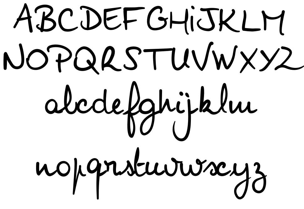 Noemie Script font Örnekler