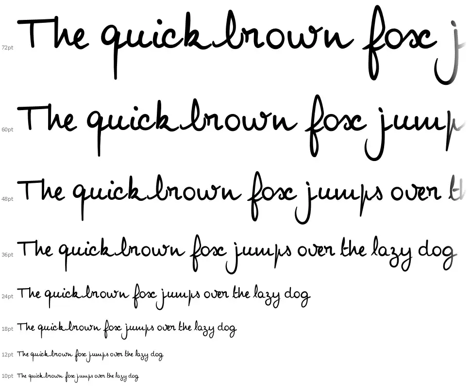 Noemie Scriptfont waterfall