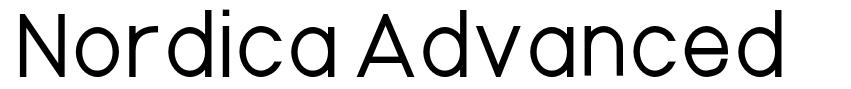 Nordica Advanced шрифт