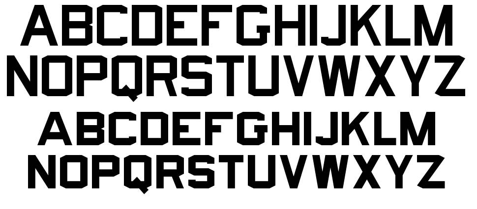Norfolk font Örnekler