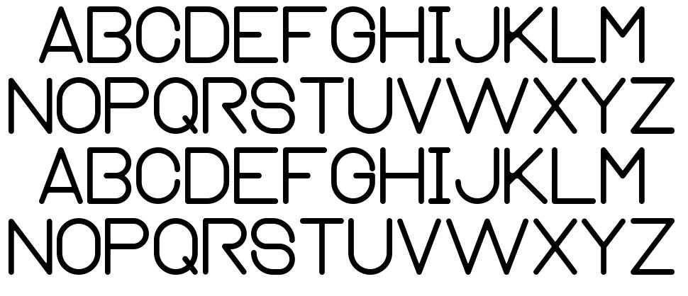Normograph font specimens