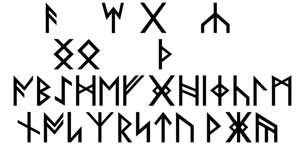 Norse Code schriftart vorschau