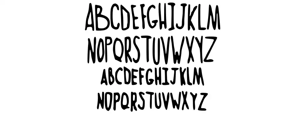 Norteaa Tall Handfont specimens
