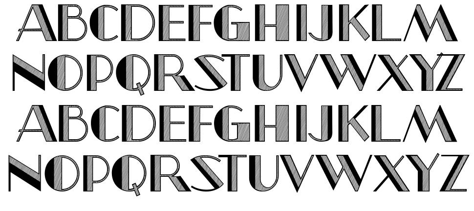 North Border font specimens