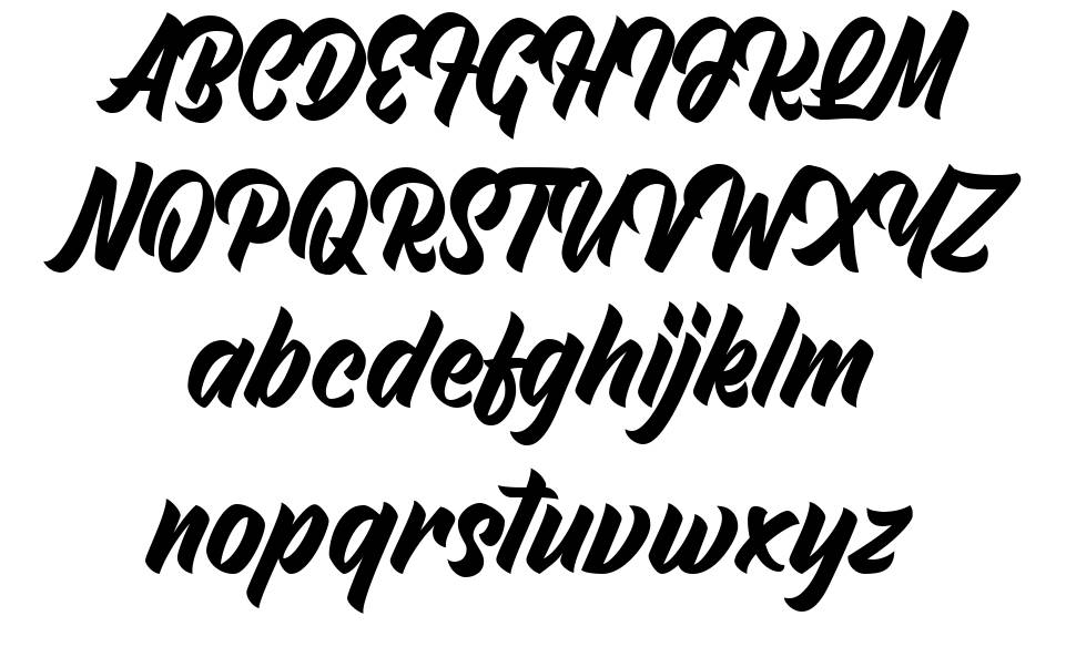 North Roksy font Örnekler