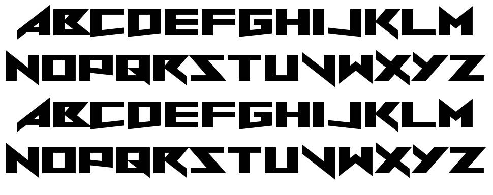 North to South font Örnekler
