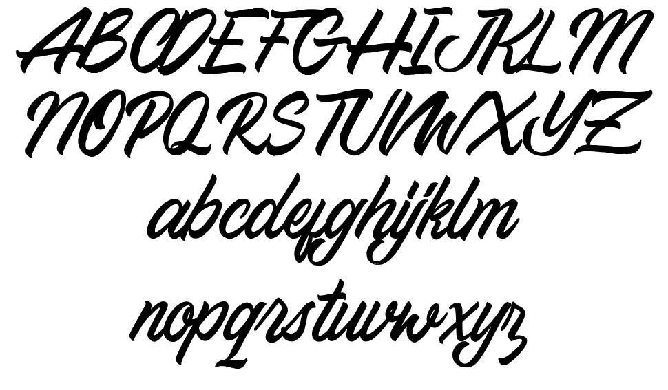 Northing font Örnekler