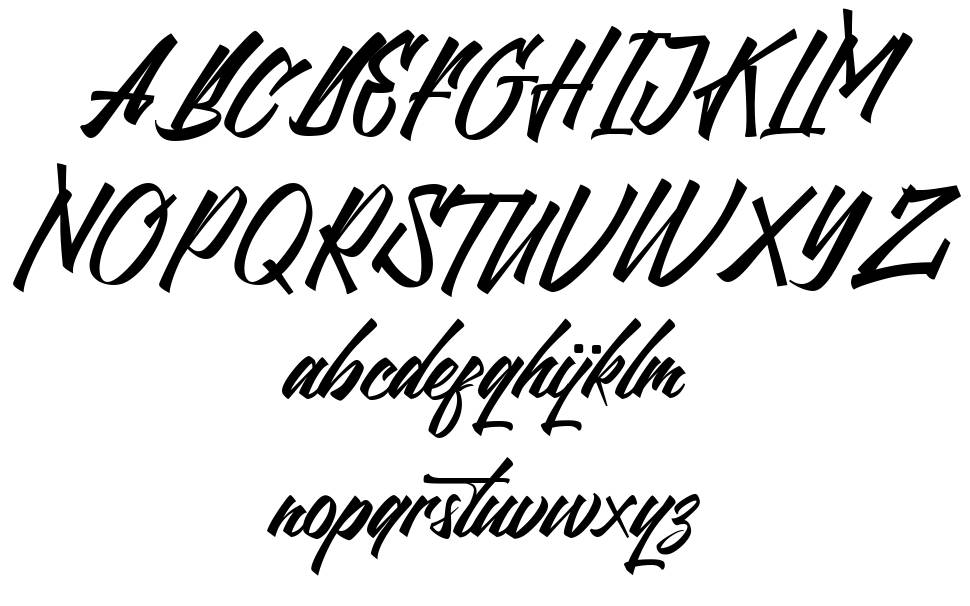 Northline 字形 标本