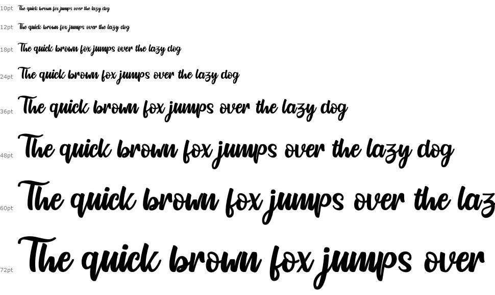Northline Script font Şelale